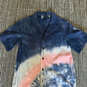 KITH Short Sleeve Tie Dye Button Down. Size 14. Great condition. Like new